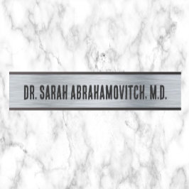 シルバードクターズオフィスのドアの看板 サインプレート