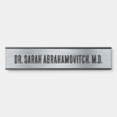 シルバードクターズオフィスのドアの看板 サインプレート (正面)