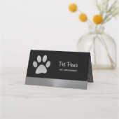 シルバードッグポーオンブラックペットグルーミングサービス 予約カード (正面)