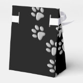 シルバードッグポーズブラック背景プリントパターン フェイバーボックス (裏面サイド)