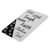 シルバードッグ黒背景プリントPattern Mag マグネット (左側)