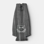 シルバードラゴン素朴フパーソナライズされたボトルクール ボトルクーラー (裏面)