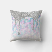 *~*シルバードリップグリッターパステルブルーピンクスターズ クッション (裏面)