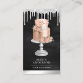 シルバードリップズピンクフローラケーキペストリーシェフベーカリー 名刺 (正面)