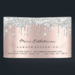 シルバードリップバラ金ゴールド赤面まつ毛メイクアップブライダル 横断幕<br><div class="desc">グラムエレガントオフィスの装飾も、ブライダルシャワー、甘い16th、s、ハウスのパーティーなど結婚のようなイベントの一部になることができる。スマイル終日！フィレンツクデザイン</div>