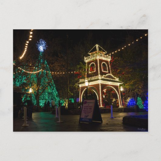シルバードルシティでのクリスマス シーズンポストカード (正面)