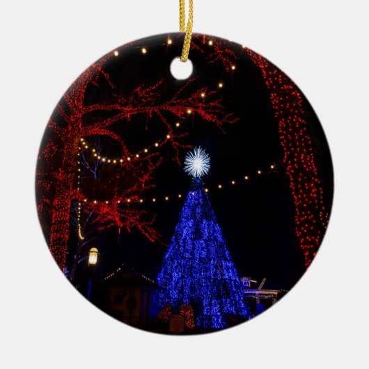 シルバードルシティクリスマス セラミックオーナメント (正面)