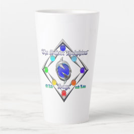 シルバードルフィンズサガオブライフ&ラブロゴ カフェラテマグ