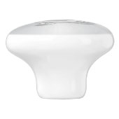 シルバードルフィンモノグラム海岸 セラミックノブ (側面)