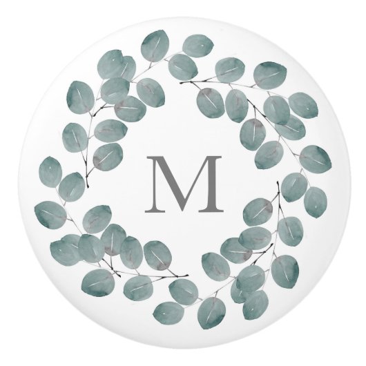 シルバードルユーカリリース セラミックノブ (正面)