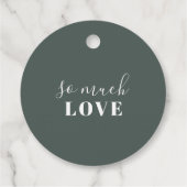 シルバードルユーカリ結婚の感謝 フェイバータグ (裏面)