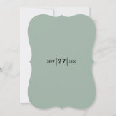 シルバードルユーカリ結婚式招待状 招待状 (裏面)