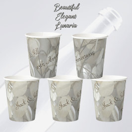 シルバードルルナリア25周年エレガント 紙コップ
