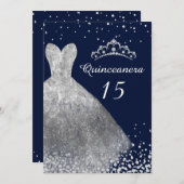 シルバードレスガウン海軍キンセアニェラパーティー15日 招待状 (正面/裏面)