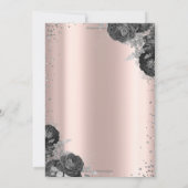 シルバードレスバラダイヤモンドバラ金ゴールドキンセアニラ 招待状 (裏面)