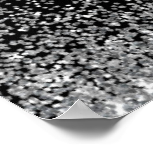 シルバードレスフェイクグリッタースウィート16へようこそ ポスター (角)