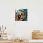 シルバードレス巫女ウィッチーAIアートマットバリュー ポスター (キッチン)