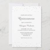 シルバードレス&ティアラキンセアニェラ15誕生日 招待状 (裏面)