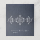 シルバーネイビーアートデコヴィンテージ結婚式座席表 プレイスカード (外部開封)