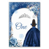 シルバーネイビークリスマススノーフレークガールズキンセアニェラ テーブルナンバー (裏面)