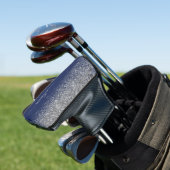 シルバーネイビーブルーガーリーグリッタースパークルモノグラム ゴルフヘッドカバー (インサイチュ)