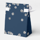 シルバーネイビーブルー80誕生日サンキュー紙吹雪 フェイバーボックス (裏面サイド)