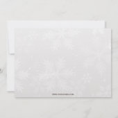 シルバーネイビー企業のホリデーパーティー招待状 招待状 (裏面)