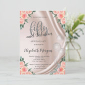 シルバーハイヒールバラ50thバースデーパーティー 招待状 (スタンド正面)