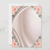 シルバーハイヒールバラ50thバースデーパーティー 招待状 (裏面)