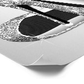 シルバーハイヒール靴キャンディビュッフェサイン ポスター (角)