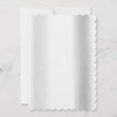 シルバーハイヒール、ドレス、シャンパンブルー50th 招待状 (裏面)