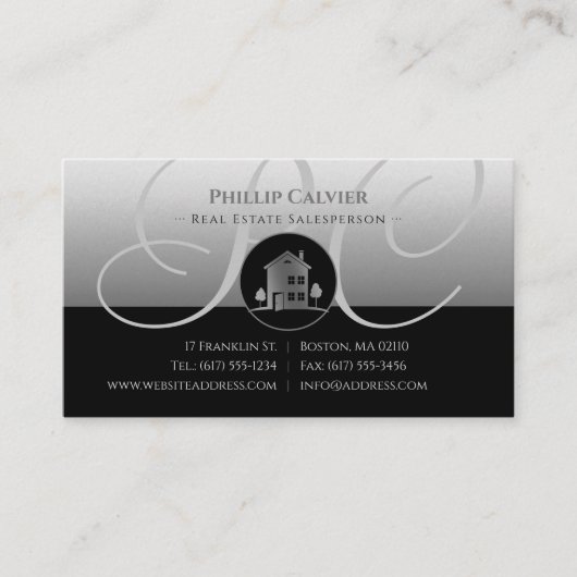 シルバーハウス |プレミアム実在不動産のプロパティ 名刺 (正面)