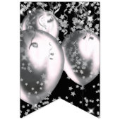 シルバーハッピーニューイヤー バンティングフラッグ (第1の旗)