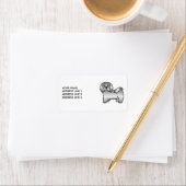 シルバーハバネカワイカートカートドッグ&カスタム文字 ラベル (インサイチュ)