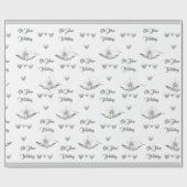 シルバーハーツ＆ベル ウェディングラッピングペーパー ラッピングペーパー (フラット)