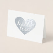 シルバーハートこんにちは 箔カード (正面)