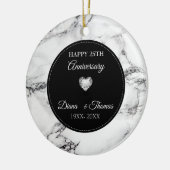 シルバーハートとマーリング セラミックオーナメント (左)