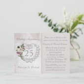 シルバーハートとリリー 25周年結婚記念日 招待状 (スタンド正面)