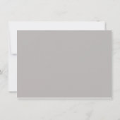 シルバーハートとリリー 25周年結婚記念日 招待状 (裏面)