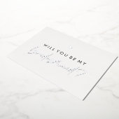 シルバーハートは僕の花嫁になるかな 箔招待状 (回転した状態)