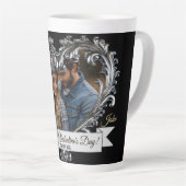 シルバーハートバレンタイン/アニバーサリーラテマグ カフェラテマグ (右アングル)