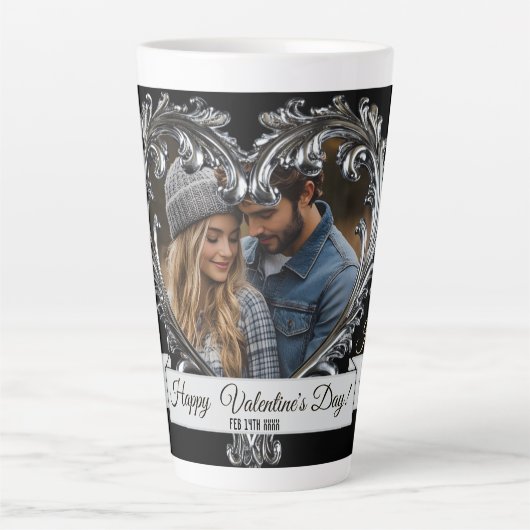シルバーハートバレンタイン/アニバーサリーラテマグ カフェラテマグ (正面)
