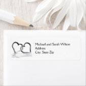 シルバーハート差出人住所ラベル ラベル (インサイチュ)