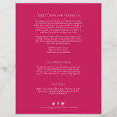 シルバーハート結婚モノグラムのゲスト情報 (裏面)