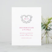 シルバーハート結婚モノグラムのゲスト情報 (スタンド正面)