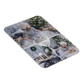 シルバーハート輝く写真 メリークリスマス マグネット (右側)