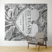 シルバーハート ウェディングアニバーサリー 背景 タペストリー (インサイチュ(横))