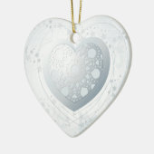 シルバーハート、オーナメント セラミックオーナメント (左)