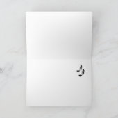 シルバーバイオリンサンキューカード空白の内 サンキューカード (内部)