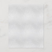 シルバーバイオレットパープルバジェット結婚式招待状 (裏面)